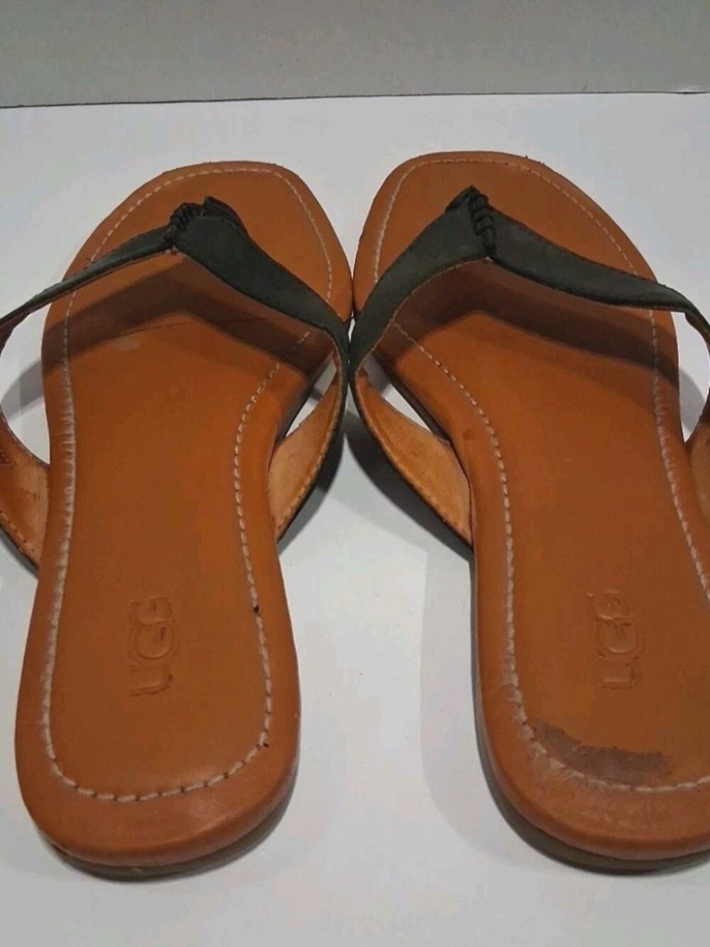 UGG Tuolumne Women's Sandals Black Size 7 (1112870) Leather Slide Comfort Shoe